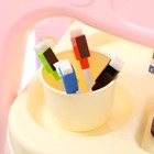 Игровой набор «Доска для рисования», с маркерами, мелками, магнитами, губкой, цвет розовый - Фото 7