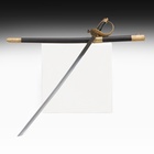 Макет оружия «Сувенирная сабля. Защита», ножны чёрные с бронзой, клинок 77 см - Фото 1