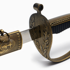 Макет оружия «Сувенирная сабля. Защита», ножны чёрные с бронзой, клинок 77 см - Фото 11