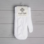 Варежки женские KAFTAN "Косичка" р-р 19, белый - Фото 4