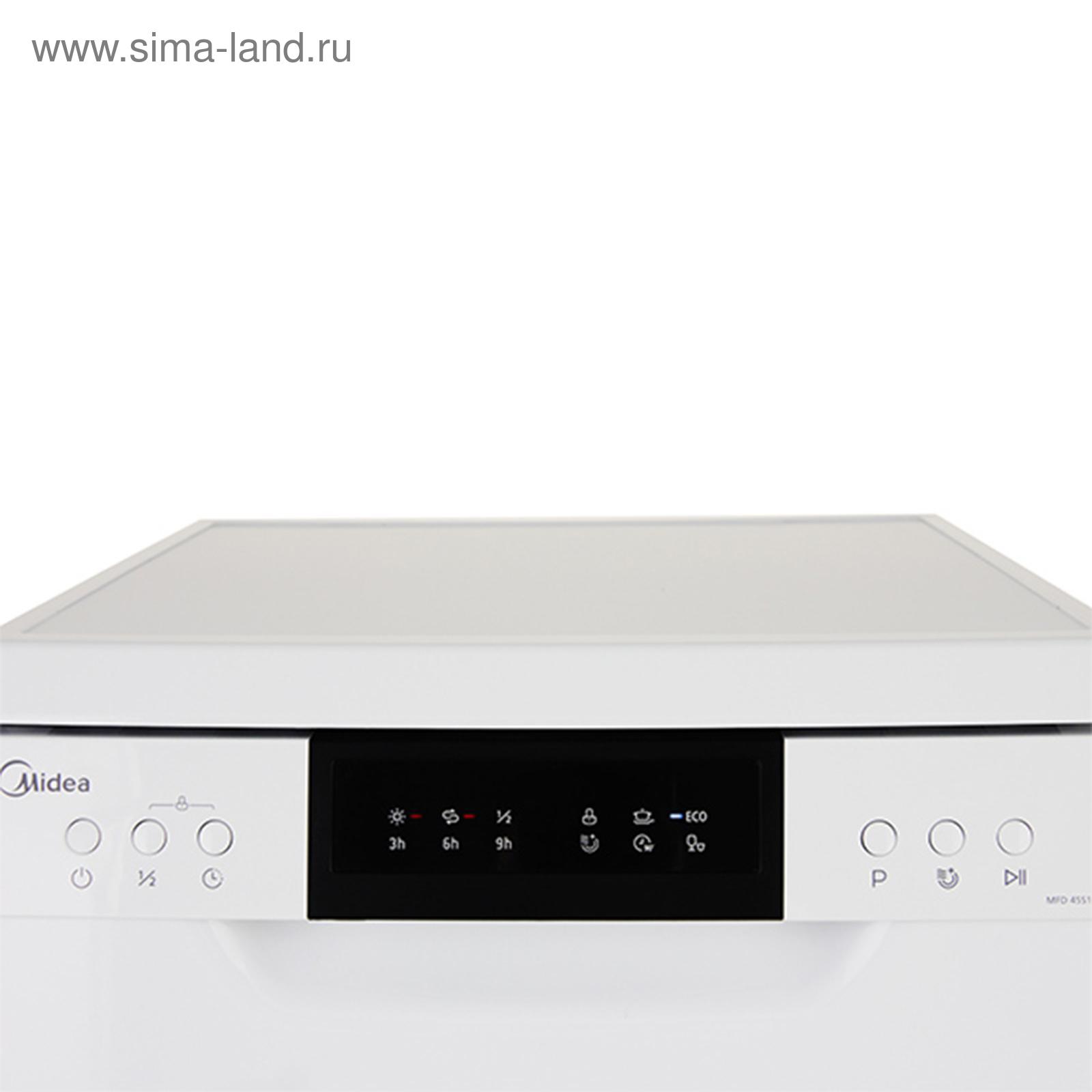 Посудомоечная машина Midea MFD45S110W, класс А++, 10 комплектов, 4  программы, белая (4652837) - Купить по цене от 21 990.00 руб. | Интернет  магазин SIMA-LAND.RU