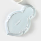 Чайная пара «Листочек», 3 предмета: чашка 320 мл, блюдце 25.5×16 см, ложка, керамика, голубая - Фото 8