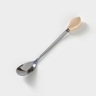 Чайная пара «Листочек», 3 предмета: чашка 320 мл, блюдце 25.5×16 см, ложка, керамика, жёлтая - Фото 6