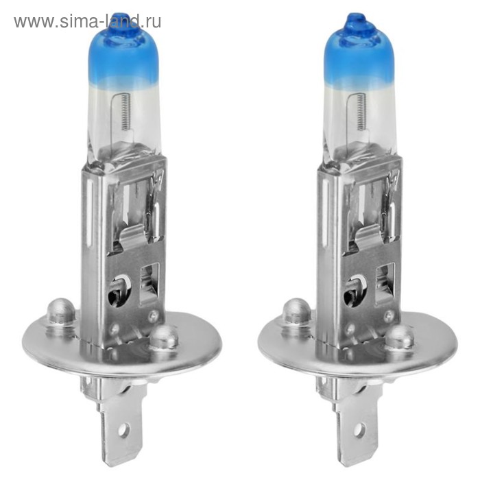 Лампа автомобильная VALEO Blue Effect, H1, 12 В, 55 Вт, набор 2 шт, 32604 - Фото 1