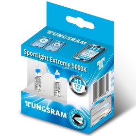 Лампа Tungsram SportLight Extreme, H1, 12 В, 55 Вт, набор 2 шт, 50310SUP (ку.2)