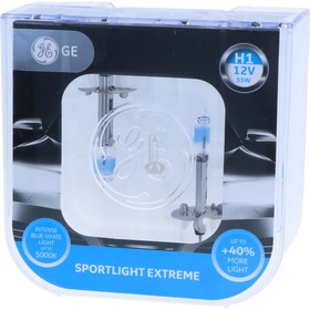 Лампа General Electric SportLight Extreme, H1, 12 В, 55 Вт, набор 2 шт, 50310SUP (уп.2) 4656601