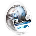 Лампа автомобильная Philips Crystal Vision, H1, 12 В, 55 Вт, +W5W, набор 2 шт, 12258CVSM - фото 307183981
