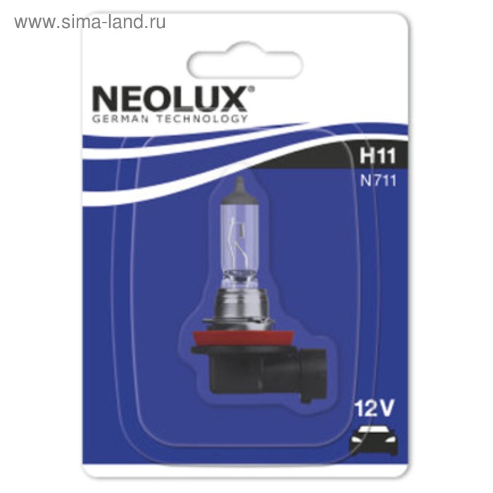 Лампа автомобильная NEOLUX, H11, 12 В, 55 Вт, N711-01B - Фото 1