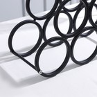 Подставка для бутылок Доляна «Моно», метал, 31.5×28.5×12.5 см, чёрная - Фото 3