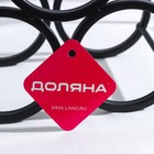 Подставка для бутылок Доляна «Моно», метал, 31.5×28.5×12.5 см, чёрная - Фото 6