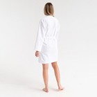 Халат махровый Экономь и Я женский, размер 46-48 цвет белый, 100% хлопок с AIRO, 320 г/м² - Фото 12