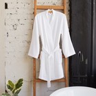 Халат махровый Экономь и Я женский, размер 46-48 цвет белый, 100% хлопок с AIRO, 320 г/м² - Фото 13