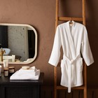 Халат махровый Экономь и Я женский, размер 46-48 цвет белый, 100% хлопок с AIRO, 320 г/м² - Фото 15