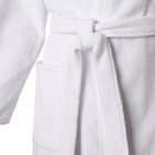 Халат махровый Экономь и Я женский, размер 46-48 цвет белый, 100% хлопок с AIRO, 320 г/м² - Фото 4