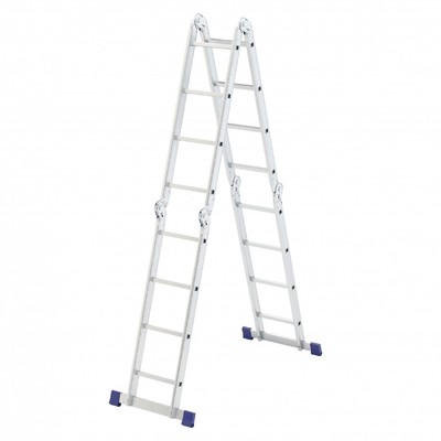 Лестница шарнирная «СИБРТЕХ» 97882, алюминиевая, 4×4 ступени