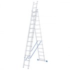 Лестница шарнирная "Сибртех" 97823, алюминиевая, трехсекционная, 3х13 ступеней - фото 298242717