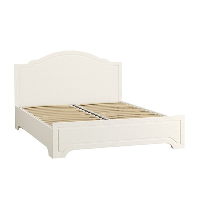 Кровать двуспальная «Ливерпуль 11.08», с ортопедическим основанием, 1600×2000 мм, цвет белый/ясень ваниль