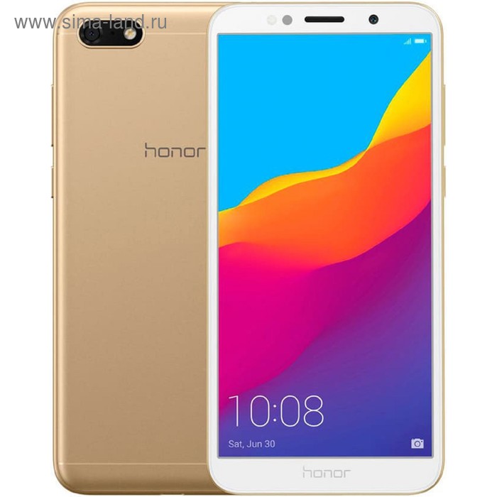 Сотовый телефон Honor 7A, золотой - Фото 1