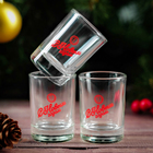 Подарочный набор «С Новым годом, настоящий мужчина», рюмки и домино - Фото 3