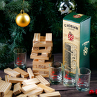 Подарочный набор «С Новым годом!», рюмки и падающая башня - Фото 1