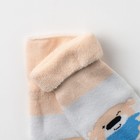 Носки детские махровые «Мишка с сердцем», цвет белый, размер 12-14 - Фото 2
