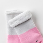 Носки детские махровые «Носик усики», светло-розовый, размер 12-14 - Фото 2
