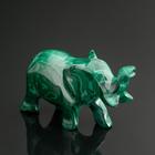 Сувенир "Слон средний", натуральный малахит - фото 8885971