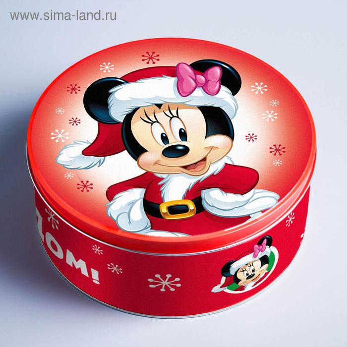 Коробка подарочная жестяная «Счастливого Нового года!», Микки Маус, МИКС - Фото 1