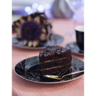 Тарелка керамическая пирожковая Доляна «Кассиопея», d=19 см, цвет чёрный - Фото 7