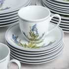 Сервиз столовый Доляна «Лаванда», 24 предмета, цвет белый - Фото 2