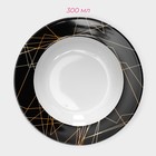 Набор керамической посуды Доляна «Кассиопея», 24 предмета: тарелки d=19/21/24 см, чайная пара 200 мл, цвет чёрный - Фото 10