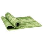 Коврик для йоги Sangh, 183×61×0,8 см, цвет зелёный - Фото 4