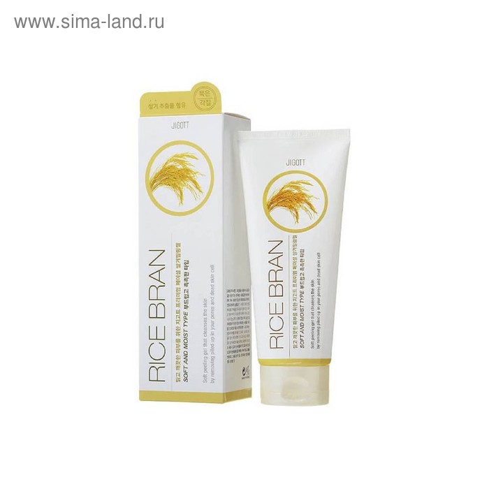 Гель-пилинг для лица Jigott Face, с экстрактом рисовых отрубей, 180 мл - Фото 1