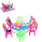Мебель для кукол с куклами и аксессуарами, цвета МИКС - фото 8886155
