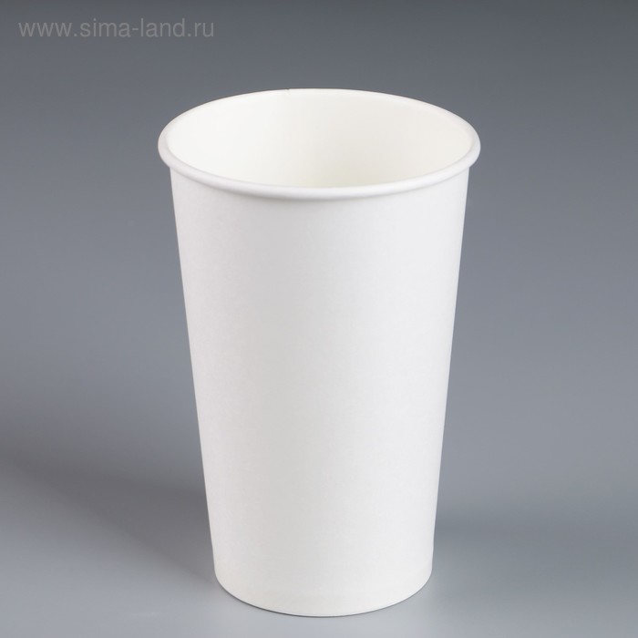 Стакан "Белый", для горячих напитков, 400 мл, диаметр 90 мм - Фото 1