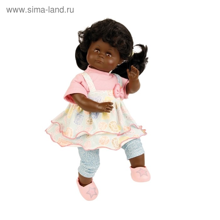 Кукла мягконабивная «Санни», темнокожая, 37 см - Фото 1