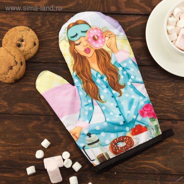 Варежка-прихватка «Этель. Милая» Love Life, 26×16 см - Фото 1