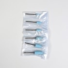 Фрезы силиконовые для полировки, 6 шт, абразивность 800 грит, цвет голубой - Фото 4
