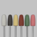 Фрезы силиконовые для полировки, в пакете, 6 шт., d=10 мм, разноцветные - Фото 2