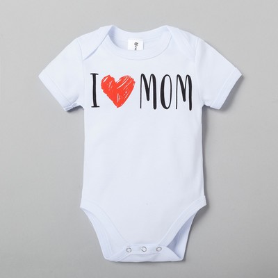 Боди для девочки «Крошка Я» Love mom, рост 62-68 см, белое