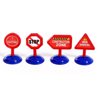 Конструктор винтовой «Эвакуатор с машинкой», с отвёрткой и насадкой + знаки