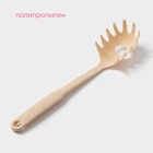 Ложка для спагетти Доляна «Беж», 28 см, бежевая - Фото 2