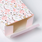 Коробка подарочная складная, упаковка, «Фламинго», 22 х 30 х 10 см - фото 8886548