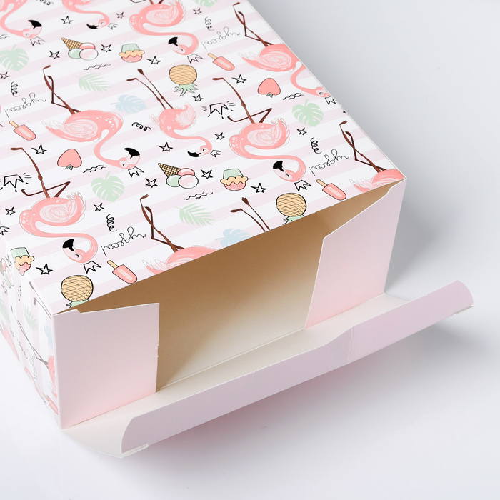 Коробка складная «Фламинго», 22 × 30 × 10 см