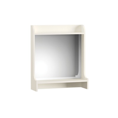 Полка «Ливерпуль 10.118», с зеркалом, 600×200×700 мм, цвет белый