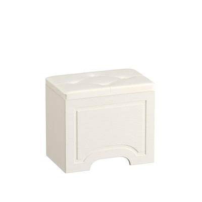 Пуф «Ливерпуль 14.02», 550×350×500 мм, цвет белый/ясень ваниль/гранд белый кожзам