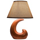 Настольная лампа E334S Wood, 40Вт E14, цвет коричневый - фото 298243316