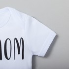 Боди Крошка Я "Love mom", белый, р.26, рост 74-80 4495605 - фото 1064018