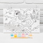 Картина по номерам на подрамнике «Единорог на радуге» 20×30 см - фото 8497515
