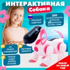 Робот собака «Ки-Ки», программируемый, на пульте управления, интерактивный: звук, свет, танцующий, музыкальный, на батарейках, на русском языке, розовый - Фото 1